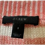 J.‎ Crew Heathered Striped Pink White LINEN Blend Sweater Photo 3