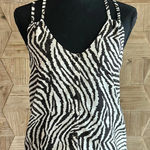 Full Tilt  Womens Zebra Print Tank Top Size Small Photo 0