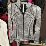 Lululemon 57. Define Jacket Luon Spray Jacquard White Black Photo 2