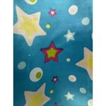 Vintage JOLIE Intimate Satin Collared‎ Pajama Top Size M Turquoise Stars Blue Size M Photo 6