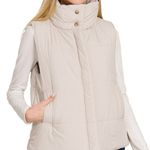 Zenana Outfitters High Neck Zip-Up Vest Coat Photo 0