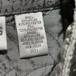 Chico's  Quilted Jacket Silver Gray Size M Medium (1) Mock Neck Full Zip Photo 7