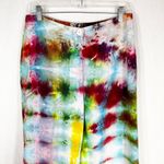 kim rogers  Size 10 Pants Best Me Tie Dye Handmade Linen Lined Straight‎ 1181 Photo 2