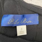 Blue Rain one shoulder top w/Pom Pom fringe black size small women Photo 9