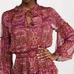MISA Los Angeles Teya Mini Dress Septima Tapestry Chiffon Womens XS Photo 12