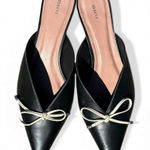 Maeve  Black Mules with Cream Bow Size 39 Photo 0