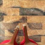 Coach  Red Suede Women's Heels Size 10 Photo 4