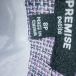 Premise  Gabrielle 8P Purple Tweed Pencil Mini Skirt Workwear Petite Photo 1