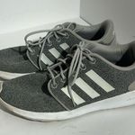 Skechers Adidas Cloudfoam Gray White QT Racer Running Athletic Sneakers Trainers Size 7 Photo 0