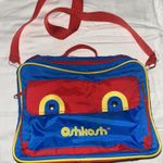 Vintage 90s Oshkosh Red Blue Yellow Primary Childs Messenger Diaper Carry Photo 0