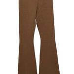 Princess Polly camel brown rib knit flare leggings size S/M Photo 2