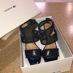 Lacoste navy mesh heels Photo 5