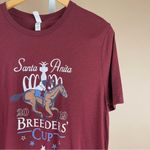Bella Canvas  Santa Anita Large 2019 Breeder's Cup Maroon Graphic Tee Shirt Photo 5