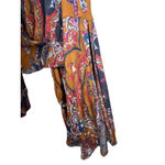 Free People  Fiona's Wrap Paisley Bohemian Blouse With Bell Sleeves Photo 1