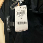 INC NWT  very thin black tee with puff top sleeve detail 1x Photo 2