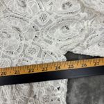 Denim 24/7 lace open cardigan Womens Plus 24W Boho Romantic Coastal Grandma White Photo 6