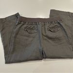 Sandro  Linen Cropped Taupe Pants Size 8 Photo 5