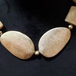 Women's Jewellery Goldplated Brass Link Collar Necklace with Lobster Clasp Gold Photo 2