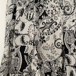 Studio 1940 Vintage Black And White Flowy Paisley Skirt Photo 1