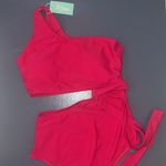 Amazon - Fushia Pink One Piece Suit One Shoulder Swimsuit Cutout Swimwear Monokin… Photo 2