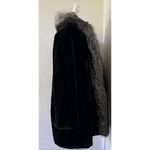 Sheared Beaver Fur Coat Black Fox Fur Ruff Women Size Large Unbranded Initialed Photo 6