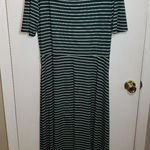 LuLaRoe 3XL Hunter Green and White Striped  Maria Maxi Dress Photo 0