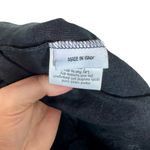 Frances Hart Maternity Maxine Smocked 100% Linen Ruffled Midi Dress Black Size undefined Photo 10