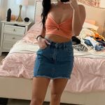 Denim Mini Skirt Blue Photo 0