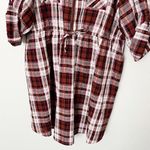 Torrid [] Red Plaid Mini Seersucker Zip Front Shirt Dress Fall Casual NWT Size 2X Photo 8