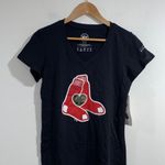 47 Brand Red Sox shirt‎ tee foundation camo 100% cotton baseball womens NWT small Photo 1