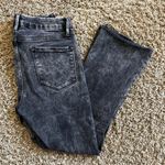 frame denim FRAME Le Crop Mini Boot Jeans in Rockstar Black Womens Size 29 Raw Hem Photo 3