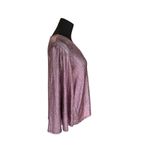 Carmela  PINK METALLIC GLITTER TOP BLOUSE Photo 3