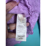 Free People Orchid Lula Thermal Top | Waffle Knit Lettuce Edge Long Sleeve | S Photo 3