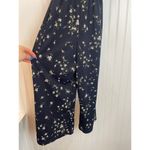 AQUA  Navy Floral Tie Strap Wide Leg Jumpsuit Size XS Photo 3