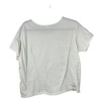 Crazy Shirts Hawaii White Floral Bold Bright Boxy Long Crop Blouse Size Large Photo 1