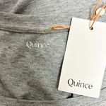 Quince Heather Grey Scoop Neck Short Sleeve Modal Cotton Blend T Shirt Small New Photo 5