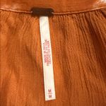 Free People  Marla Printed Shortall Orange Tie Dye Romper Size Medium Photo 8