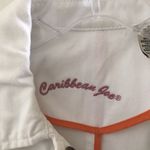 Caribbean Joe FINAL MARKDOWN LADIES  white denim jacket small Photo 2