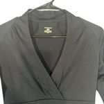 Patagonia Black Long Sleeve V-Neck Wrap Style Stretch Athletic Dress Women Sz S Photo 3