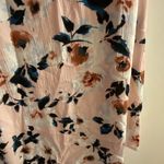 Gypsies & Moondust Womens Mini Dress M Medium Floral Peach & Navy Blue Photo 6