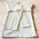 Hollister NWOT white waffle knit sleep long sleeve shirt & Scunci Set Small Photo 4