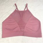 Victoria's Secret Victoria’s Secret Sport Mesh High Neck Wireless Sports Bra Size Medium Pink Photo 0