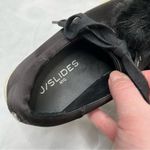 J/Slides nyc Pom Pom black fashion lace up low top loafer sneakers size 6.5 Photo 7