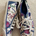 Coach Poppy Sneakers Graffiti Print Low Top Lace Up Casual Shoes 8.5B Photo 0