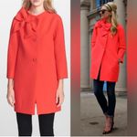 Kate Spade Dorothy Coat In Lollipop Red With Bow Jacket Size Small Photo 1