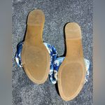H&M NWOT  Blue & White‎ Patterned Sandals With Bow ( 39 ) Photo 3