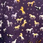 Back In The Saddle womens horse print equestrian top purple L Size L Photo 1