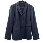 Piazza Sempione Piazz Sempione Navy Blue Long Sleeve Three Button Blazer Size 46 Photo 0