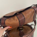 Fossil Vintage Reissue Dual Tone Brown Leather Flap Crossbody Messenger Bag Photo 11