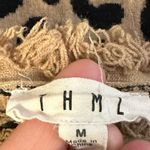 THML Leopard Print Sweatshirt Gray Contrast Sleeves Size Medium Photo 11